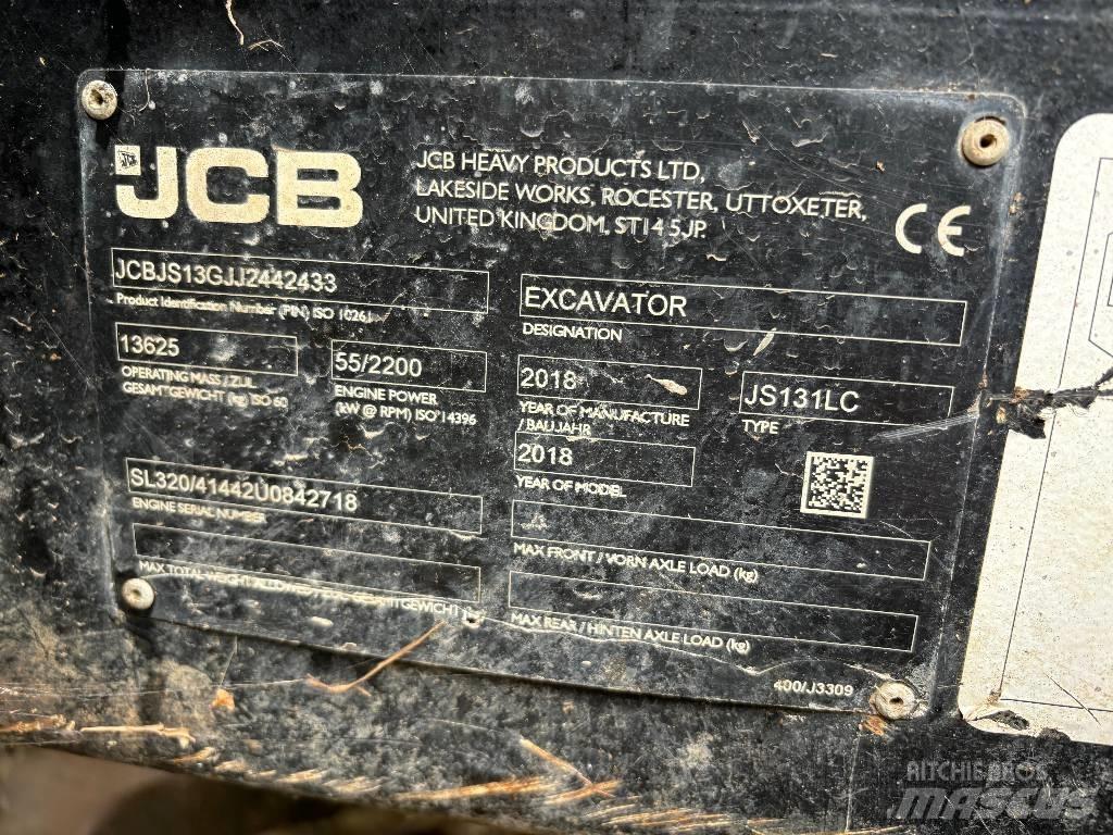 JCB JS 131 LC Pásová rýpadla