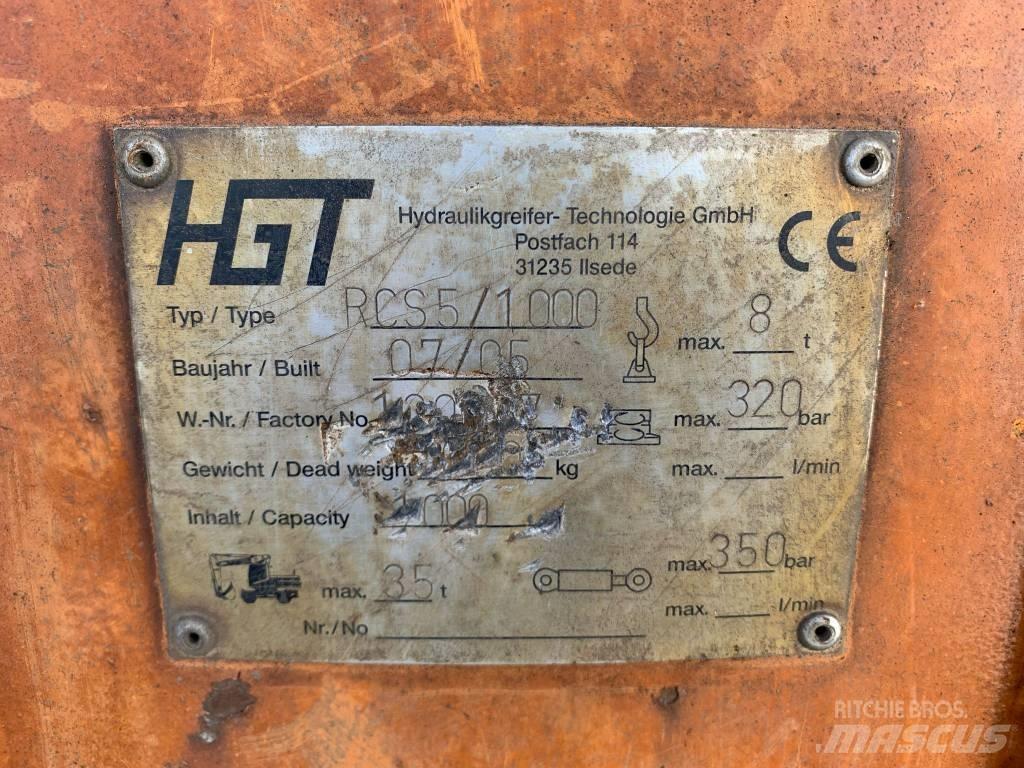 HGT RCS5-1000 Klešťové drapáky