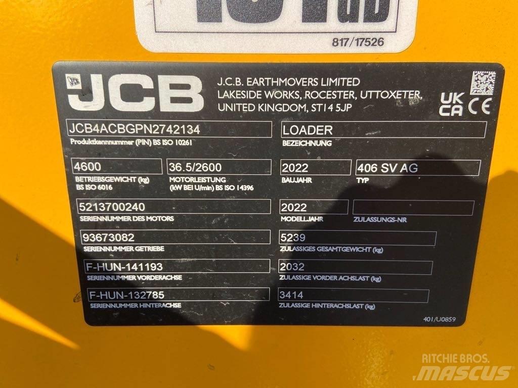JCB 406 SV AG Kolové nakladače