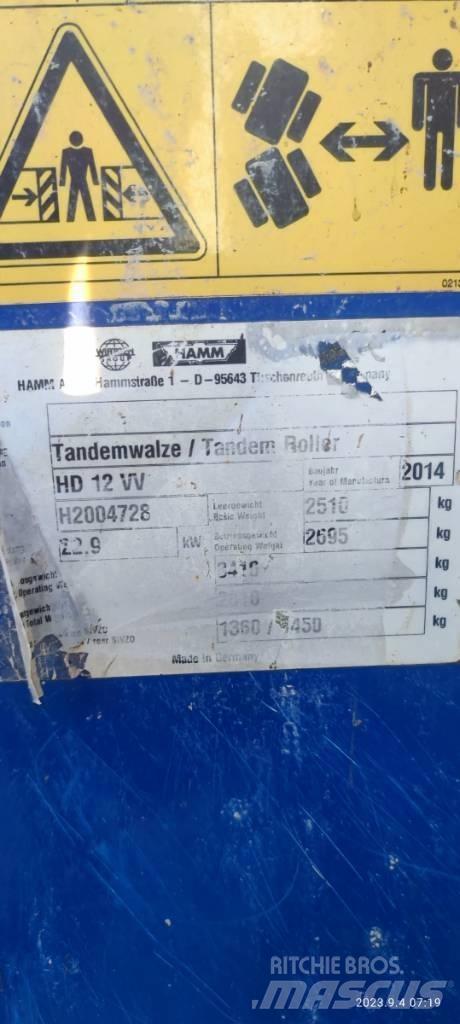 Hamm HD 12 VV Tandemové válce