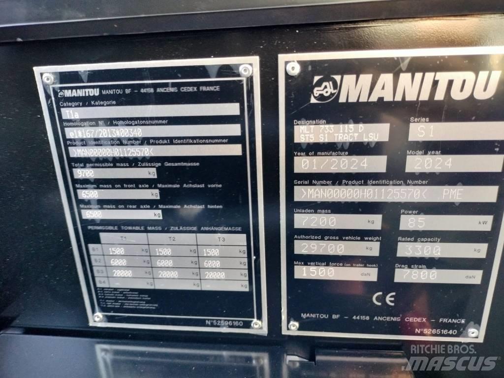 Manitou MLT733 Teleskopické nakladače pro zemědělství