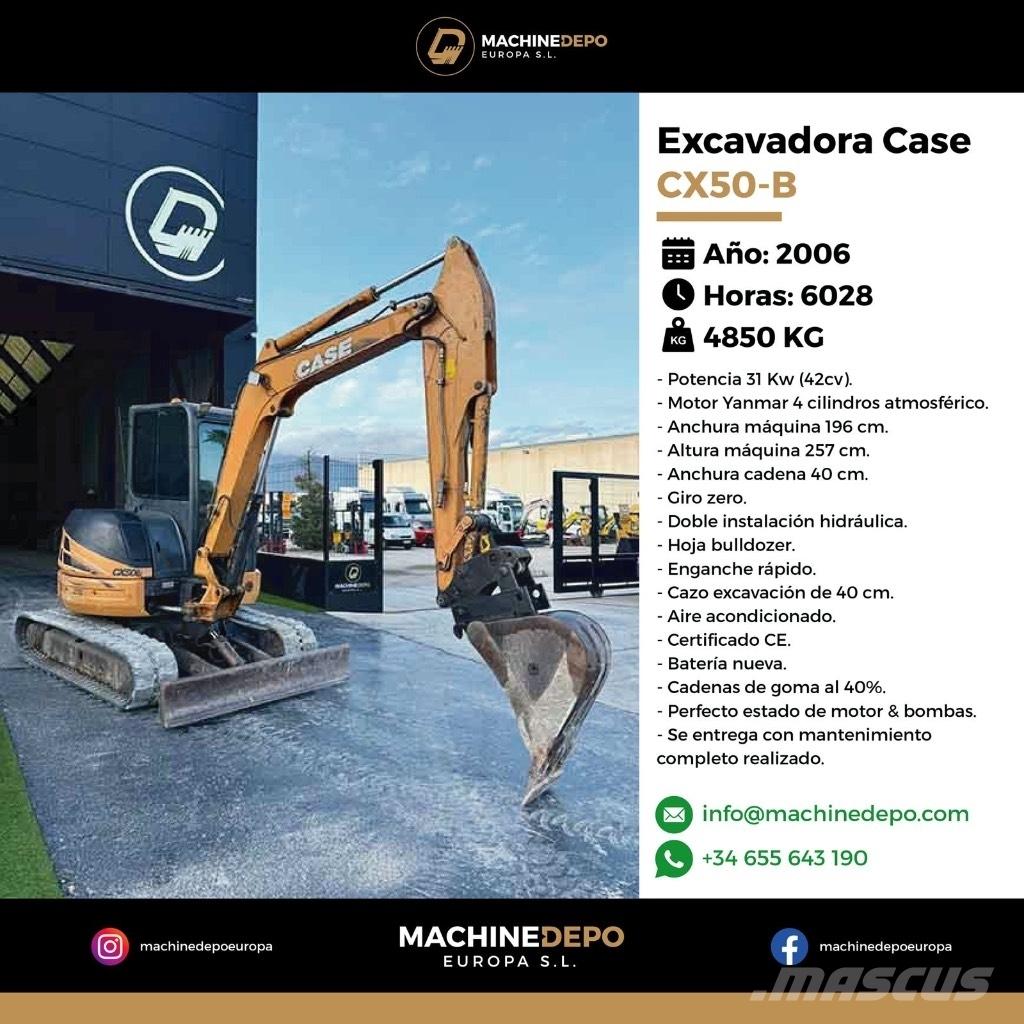 CASE CX 50 B Mini rýpadla < 7t