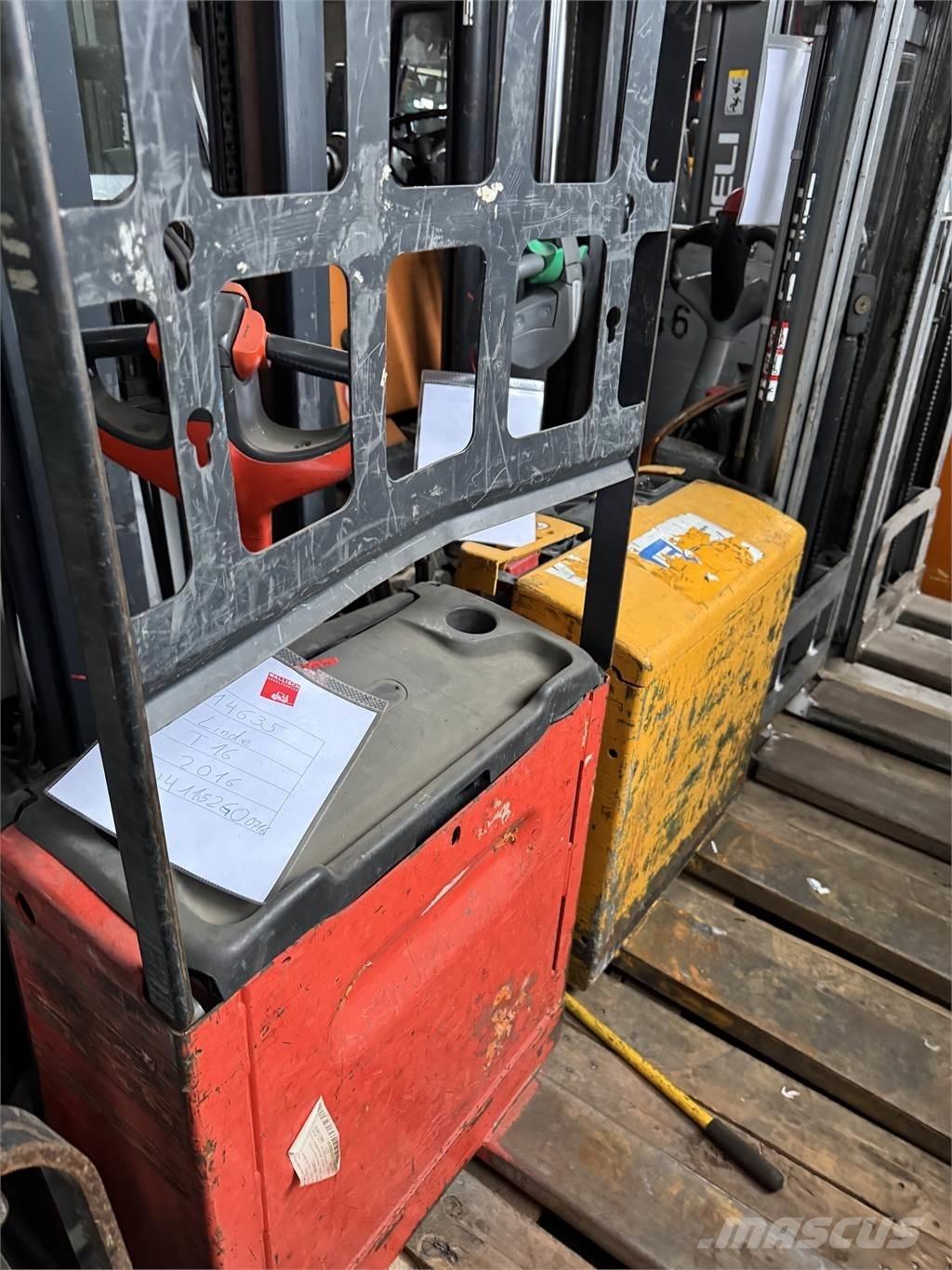 Linde T16 Ručně vedené vysokozdvižné vozíky