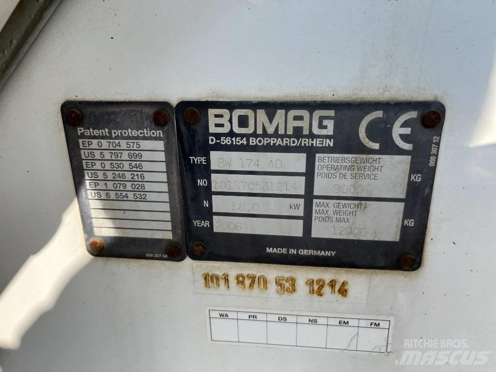 Bomag BW 174 AD Tandemové válce