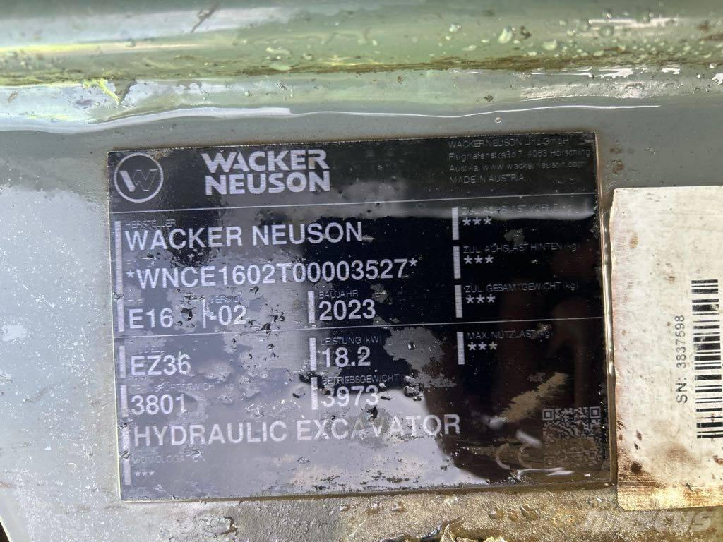 Wacker Neuson EZ36 Pásová rýpadla