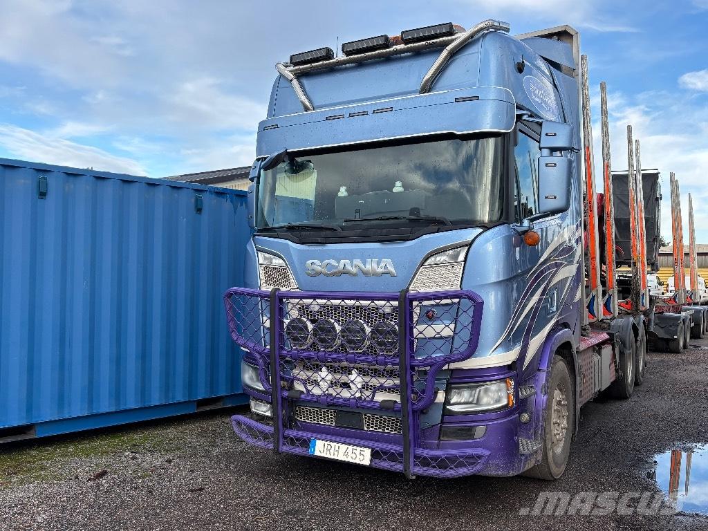Scania R730B6X4NB Vozy na přepravu kmenů