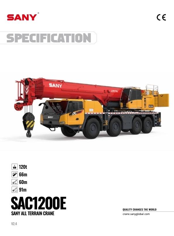 Sany SAC1200E Univerzální terénní jeřáby