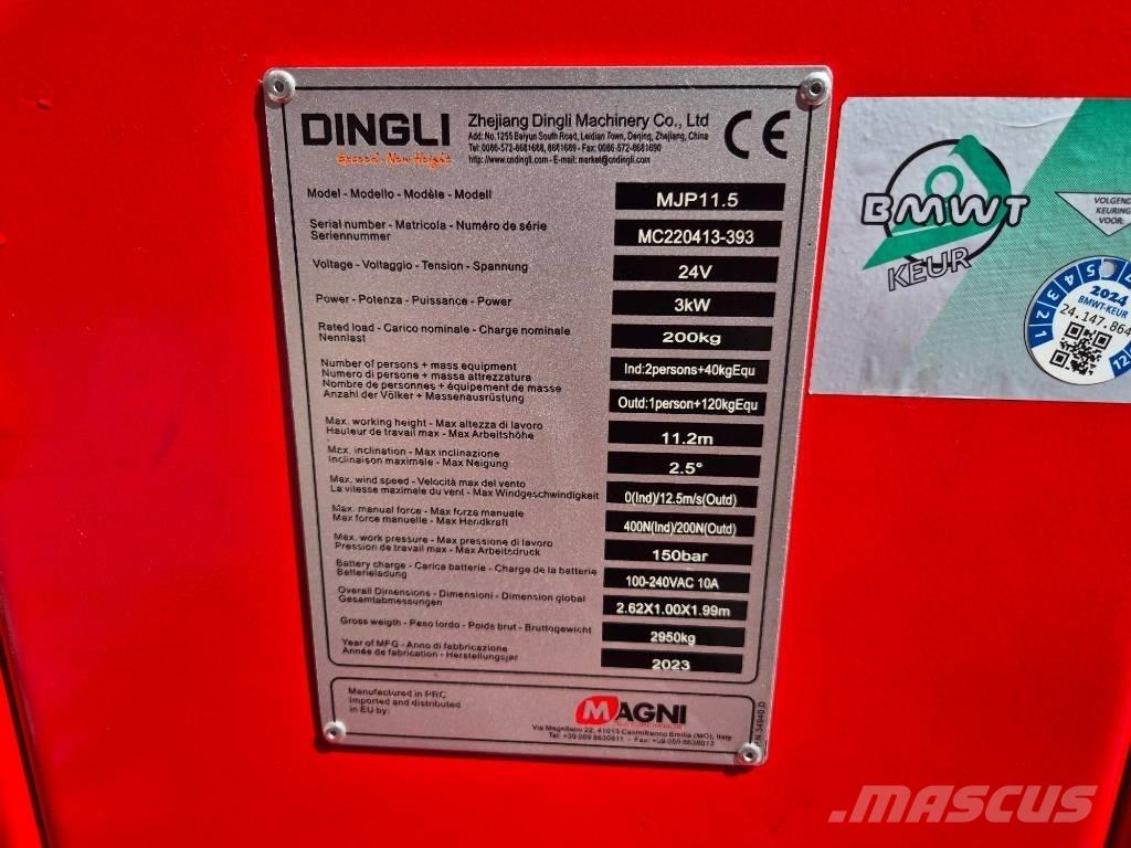 Magni MJP 11.5 Kloubové plošiny
