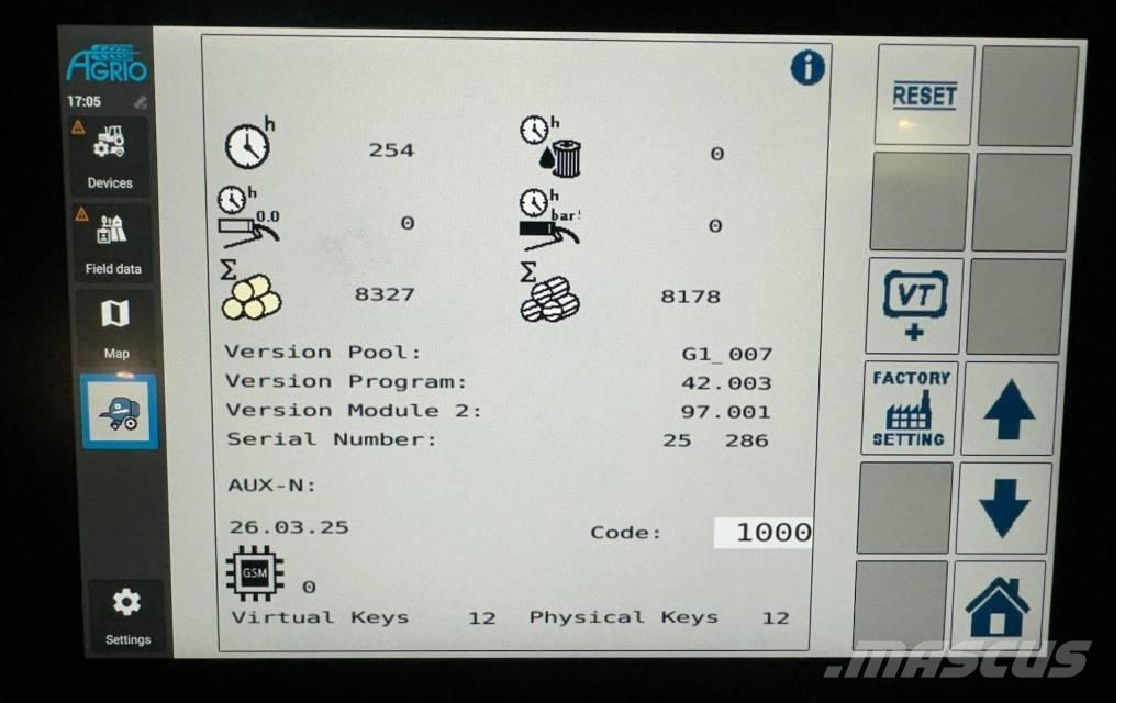 Goweil G1 F125 Kombi Lis na válcové balíky