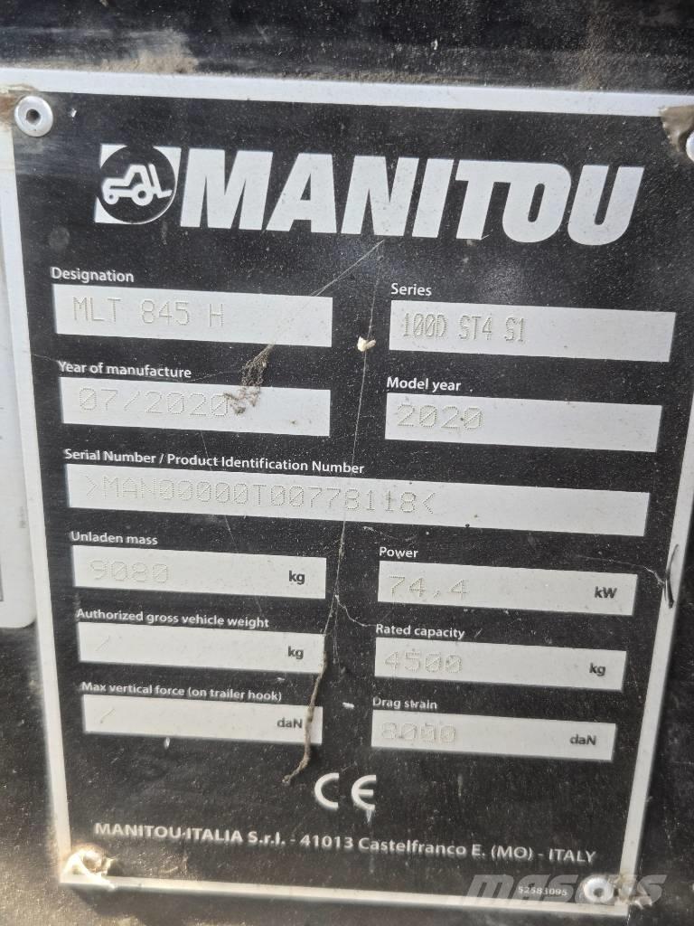 Manitou MLT 845 Teleskopické manipulátory