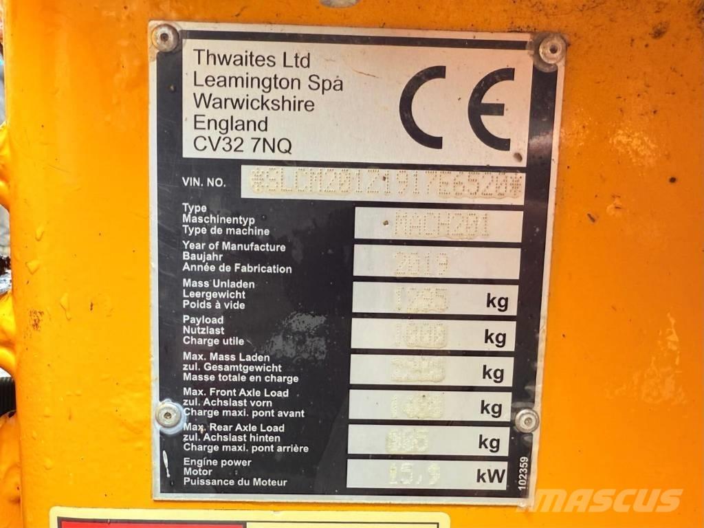 Thwaites Mach 201 Vyklápěcí dempry