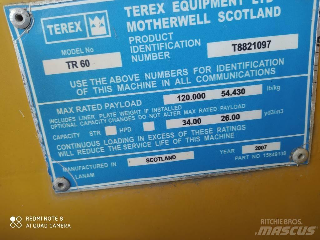 Terex TR 60 Pevné dempry