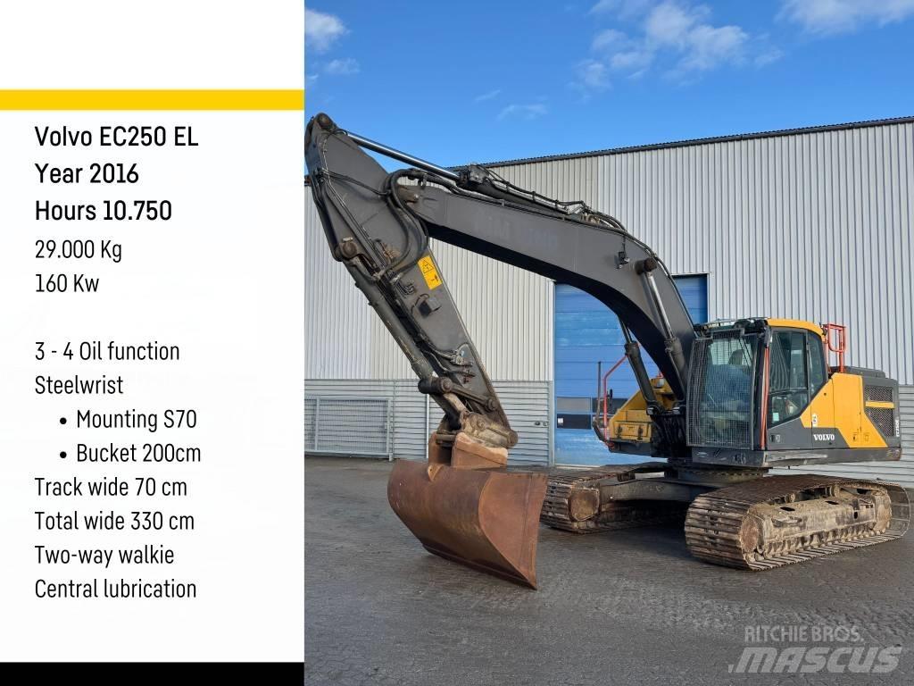 Volvo EC 250 EL Pásová rýpadla
