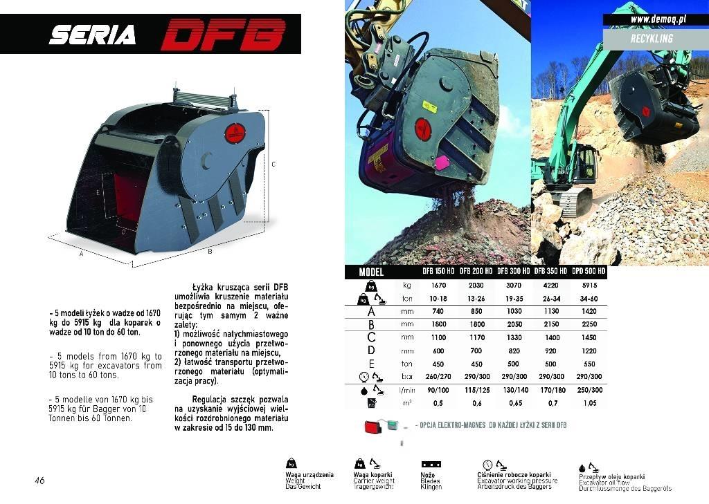  DEMOQ DFB200 Drtící lopaty