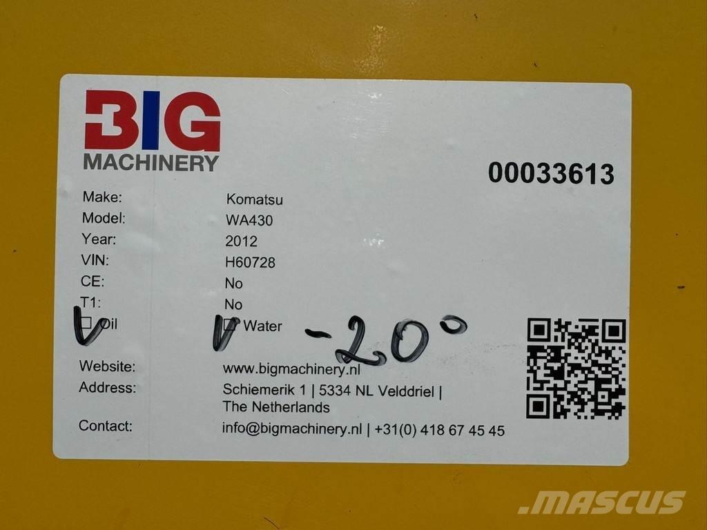 Komatsu WA430-6 Kolové nakladače