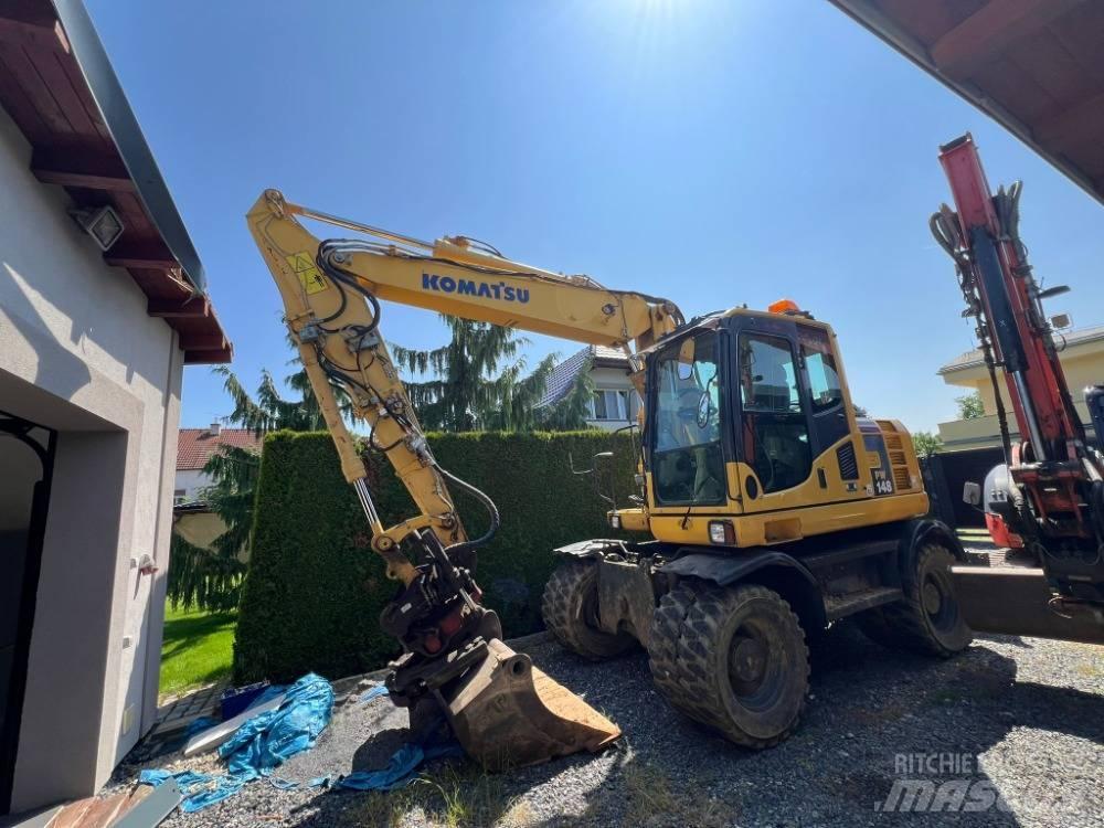 Komatsu PW 148-8 Kolová rýpadla