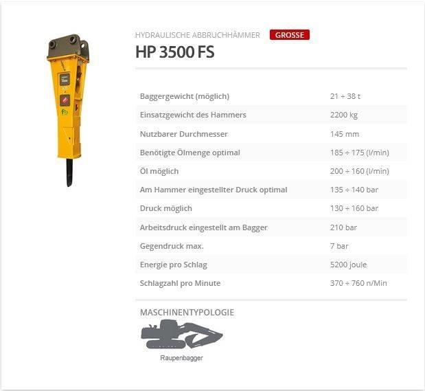 Indeco HP 3500 FS Bourací kladiva / Sbíječky