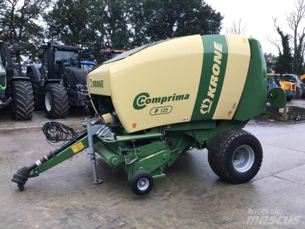 Krone Comprima f125 Lis na válcové balíky