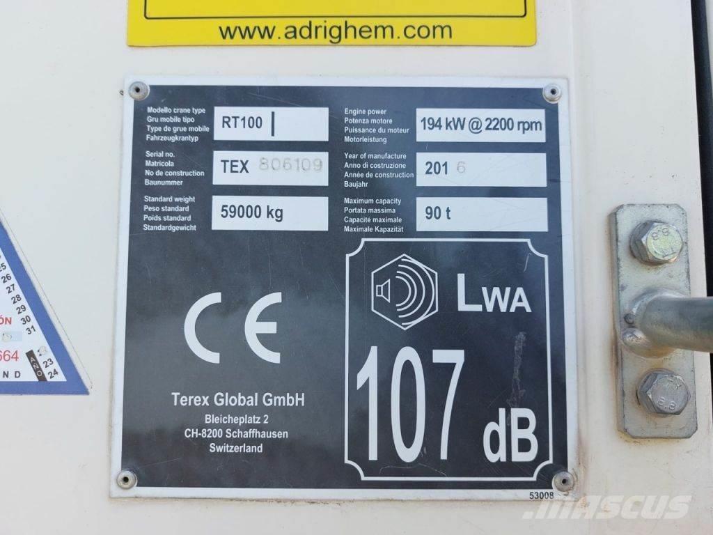 Terex RT100 Jeřáby pro těžký terén