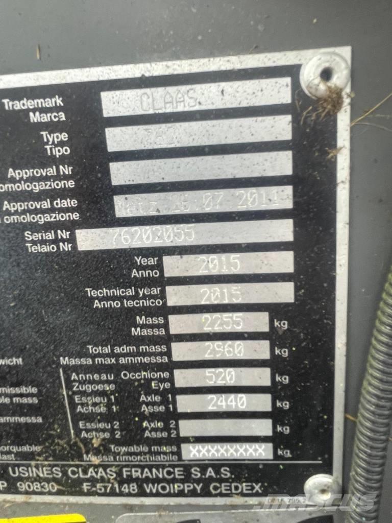 CLAAS Rollant 350 RC Lis na válcové balíky