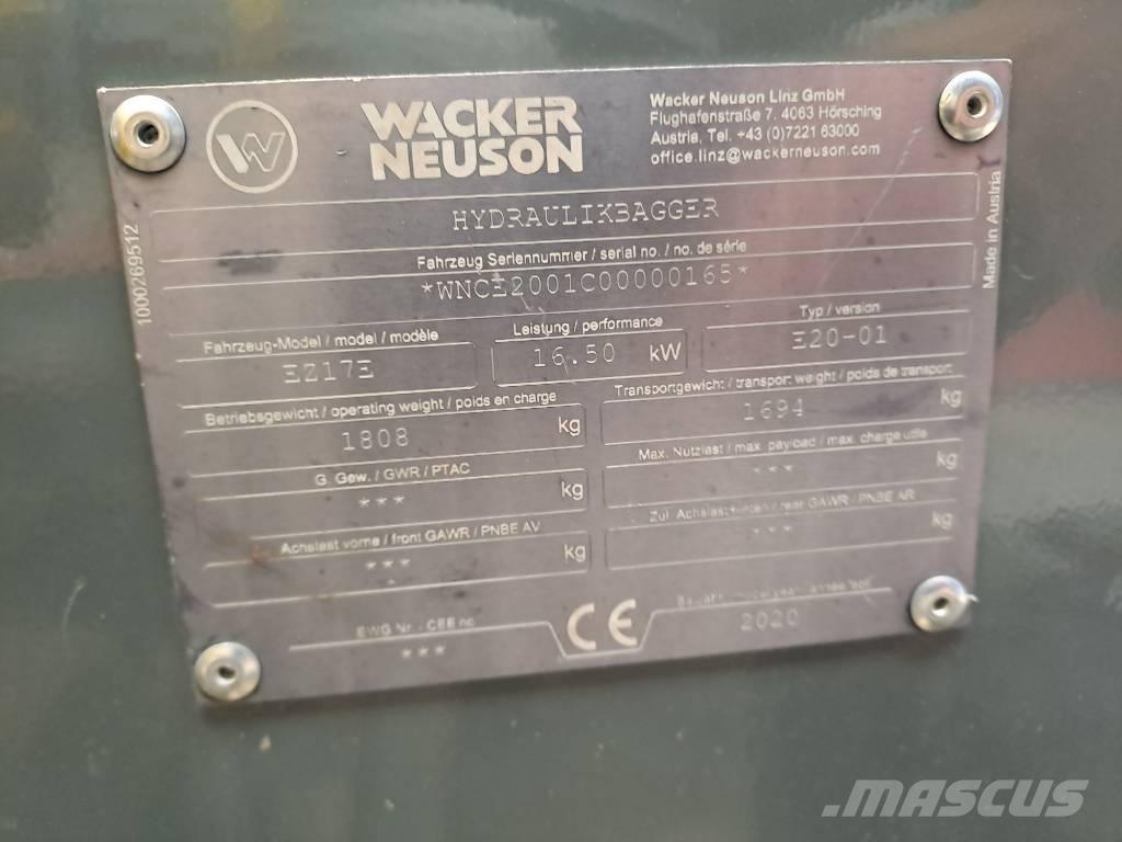 Wacker Neuson EZ17e Pásová rýpadla