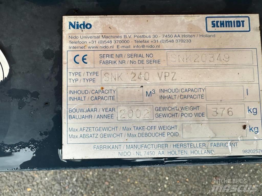 Nido SNK240VPZ Sněžné pluhy, přední sněhové radlice