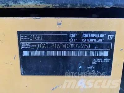 CAT 316 EL Pásová rýpadla