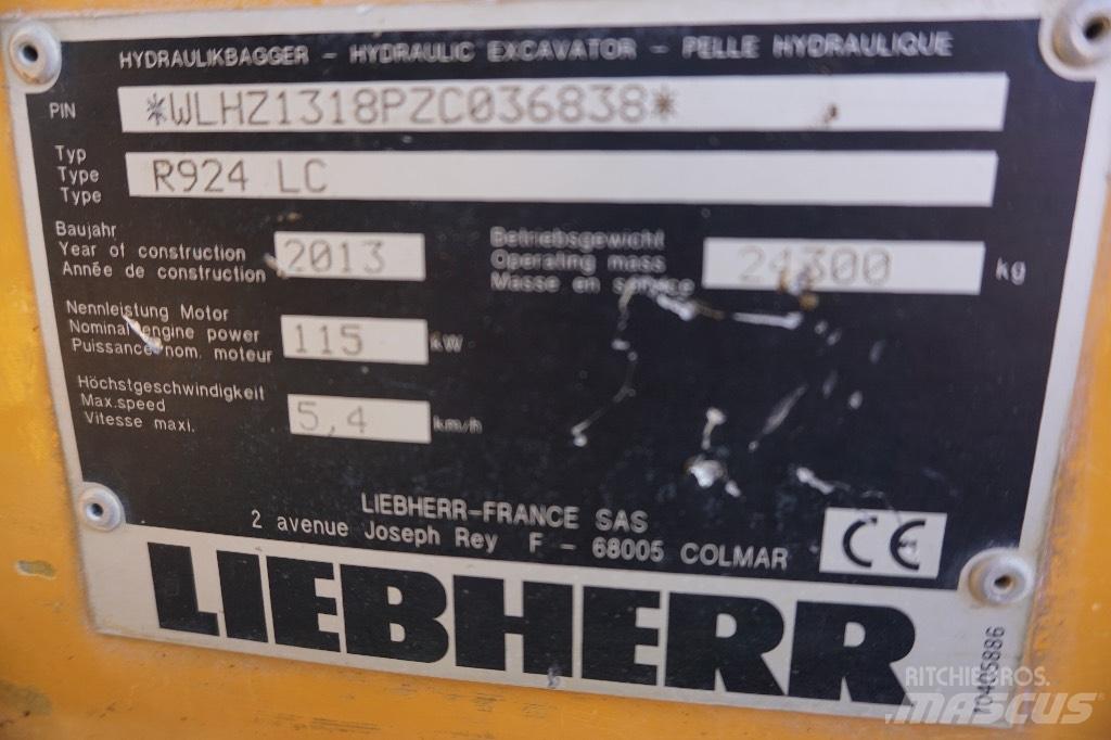 Liebherr R 924 LC Pásová rýpadla