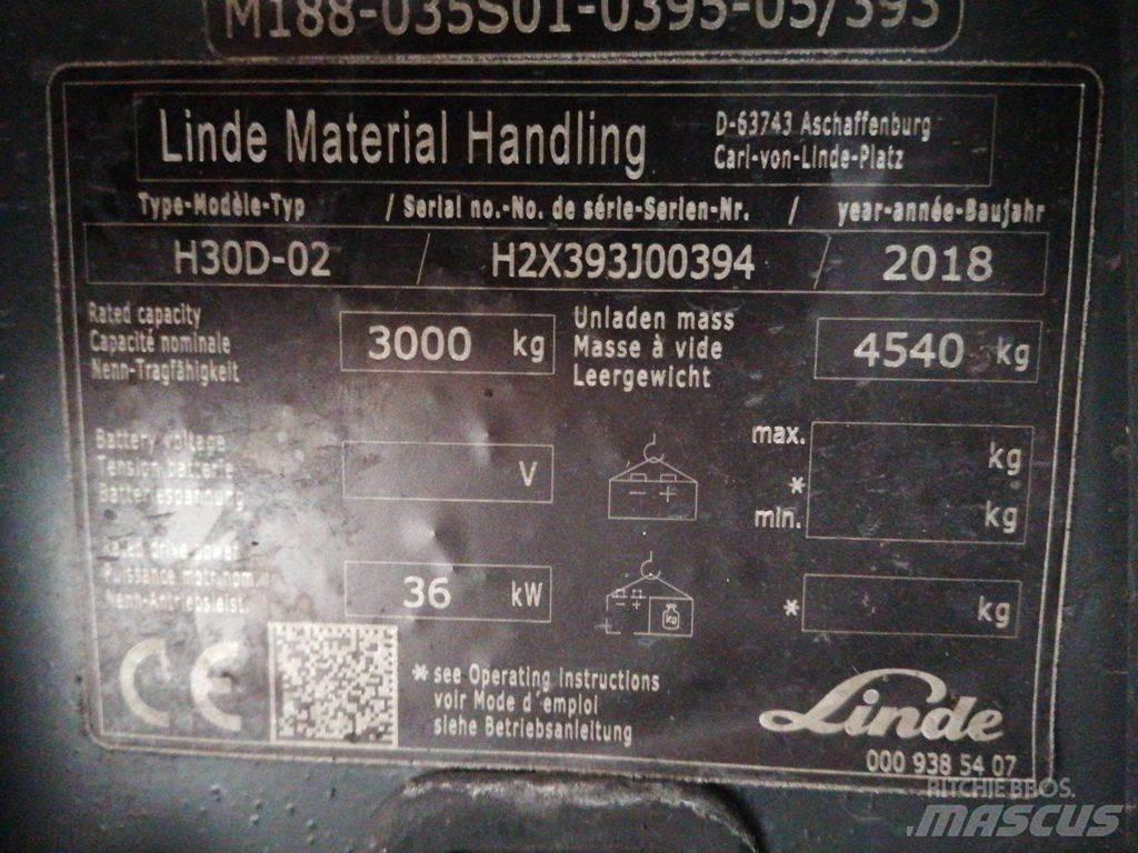 Linde H30D-02 Dieselové vozíky