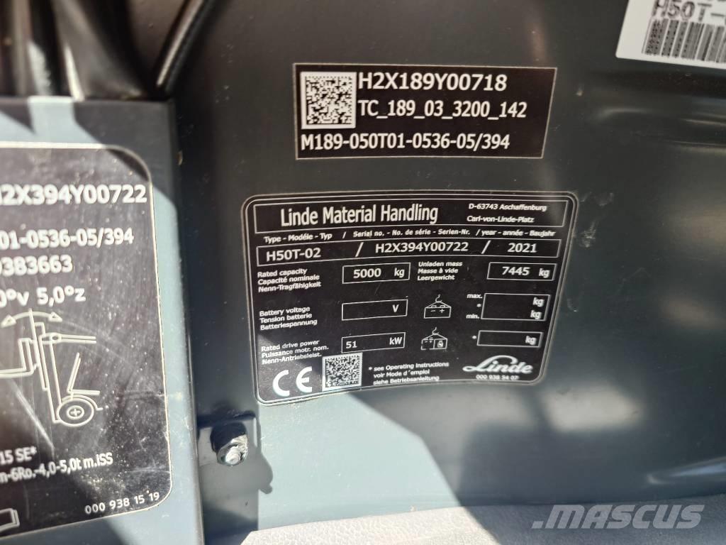 Linde H 50 T LPG vozíky