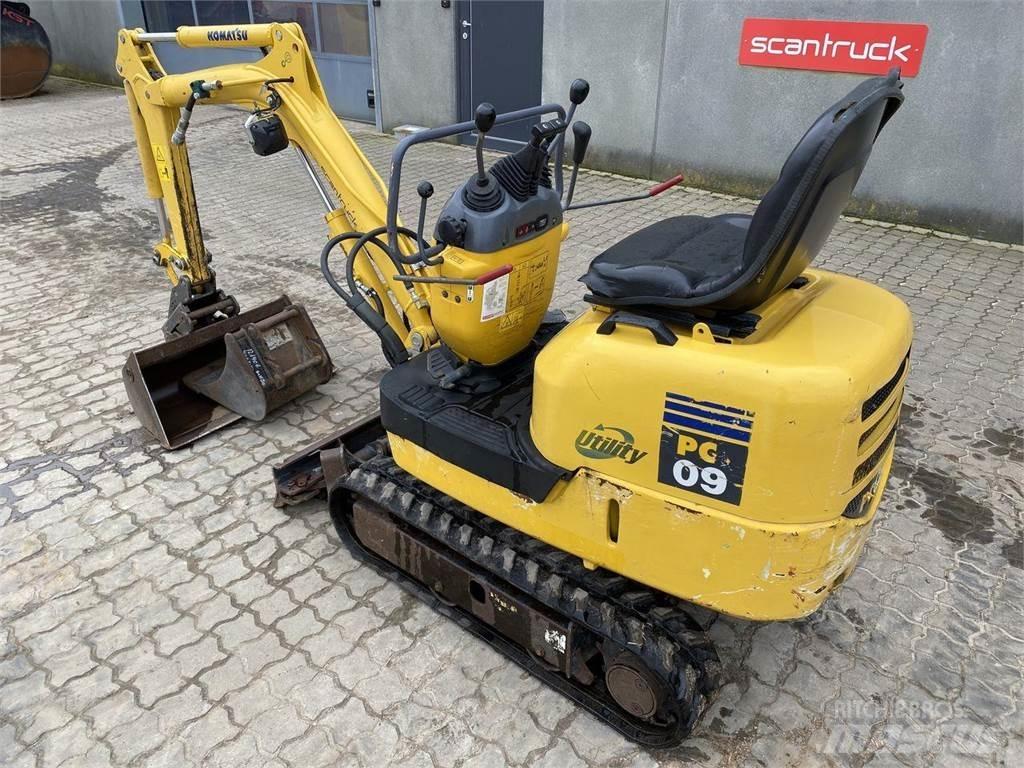 Komatsu PC09-1 Kolová rýpadla