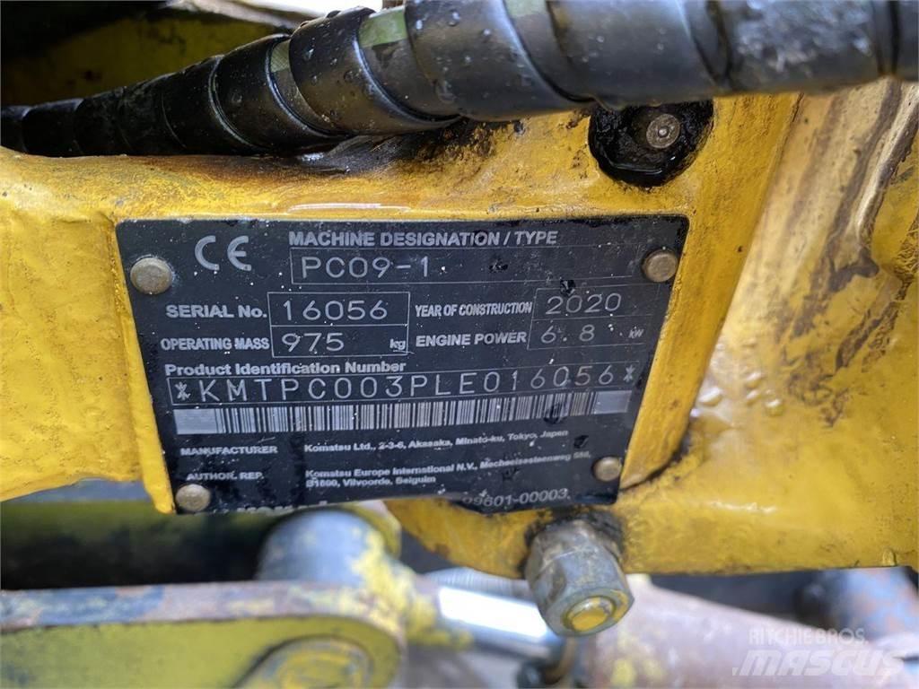 Komatsu PC09-1 Kolová rýpadla