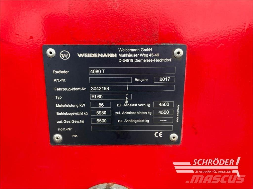 Weidemann 4080 T Kolové nakladače