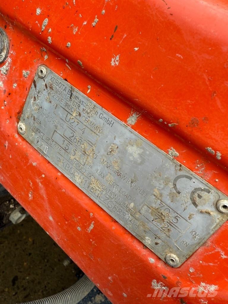 Kubota U 27-4 Mini rýpadla < 7t