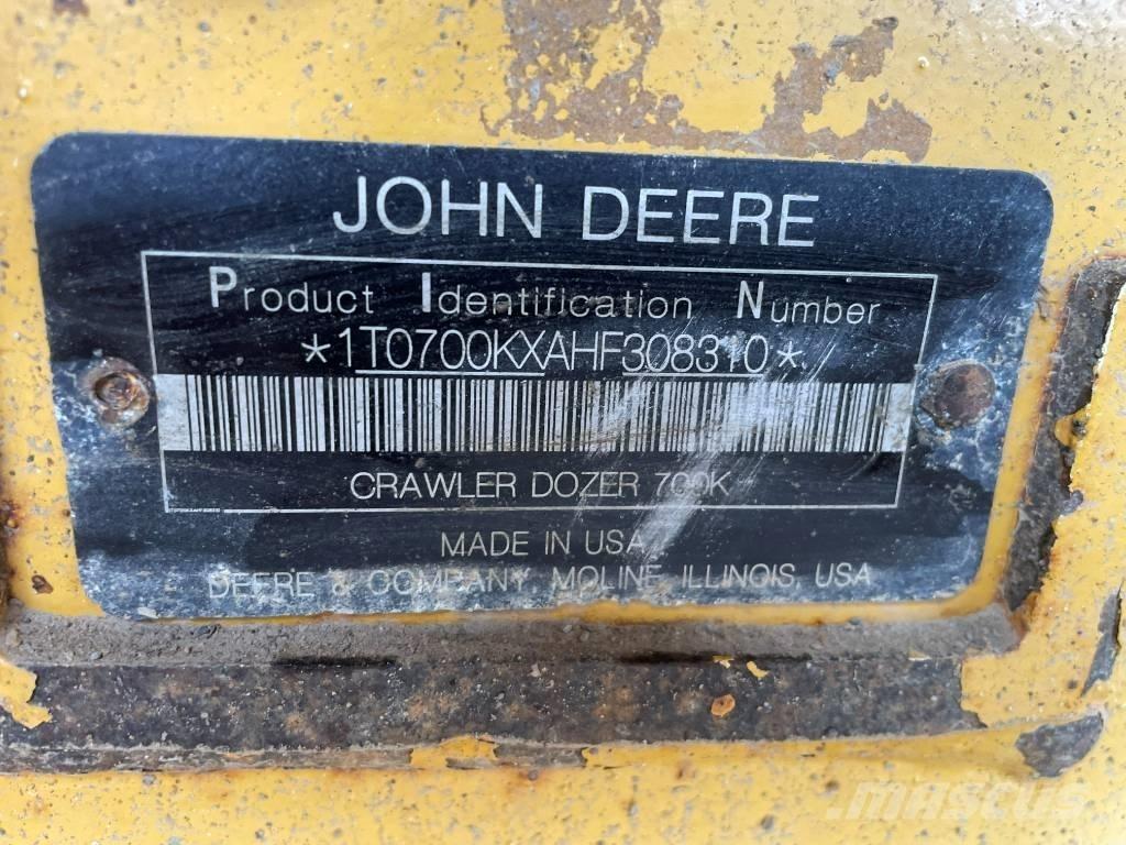 John Deere 700 KLGP Pásové dozery