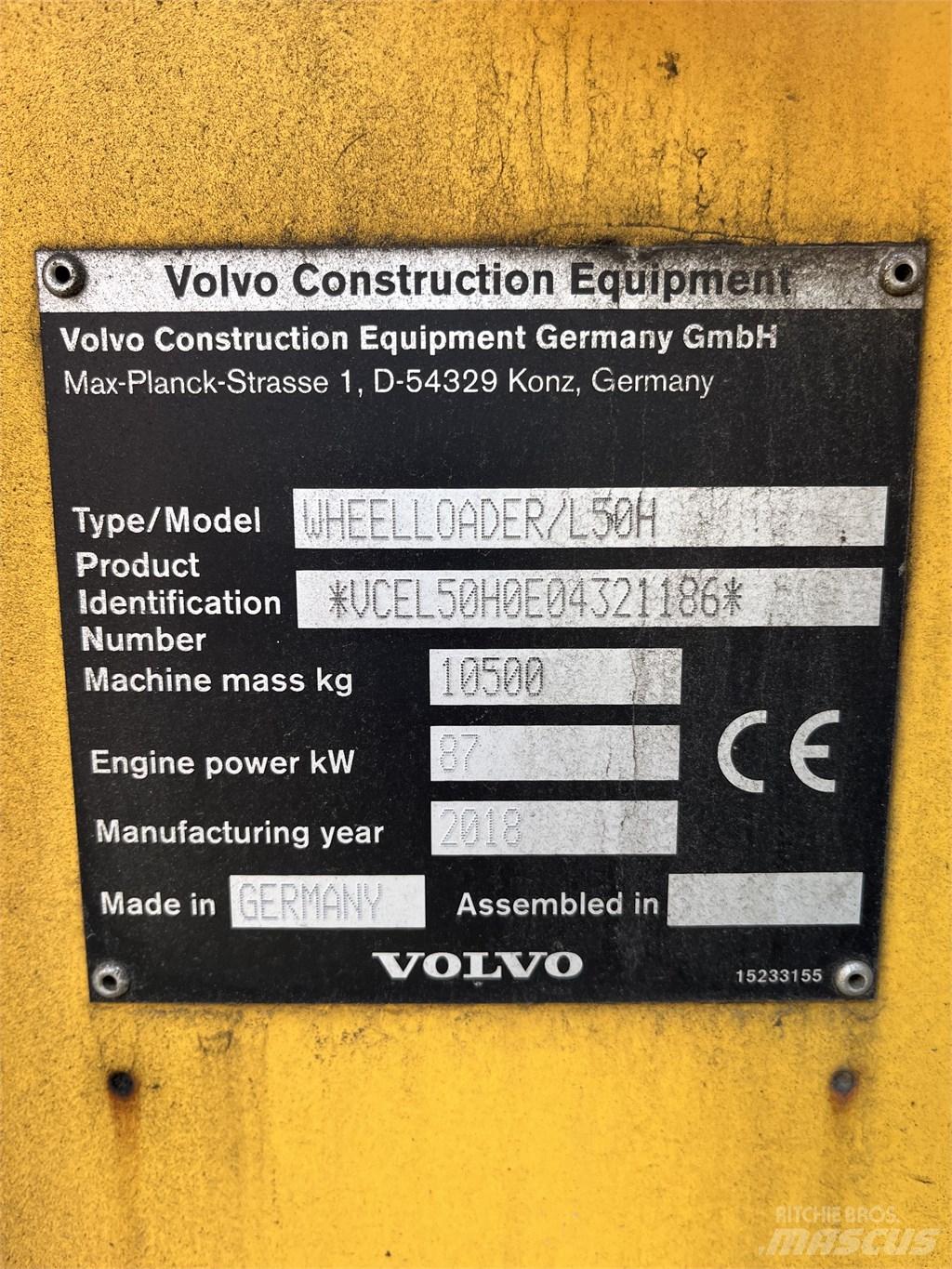 Volvo L 50 H Kolové nakladače