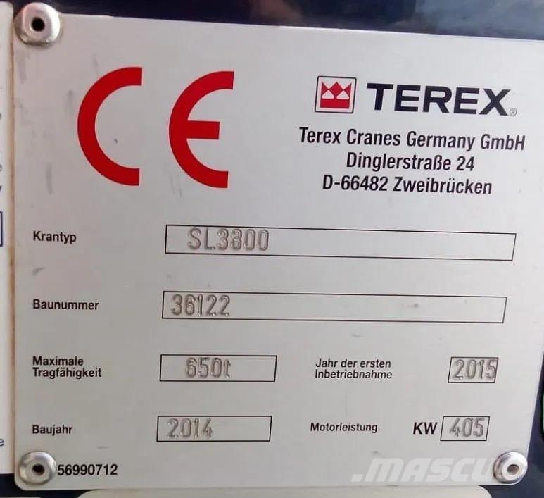 Terex SL 3800 Pásové jeřáby