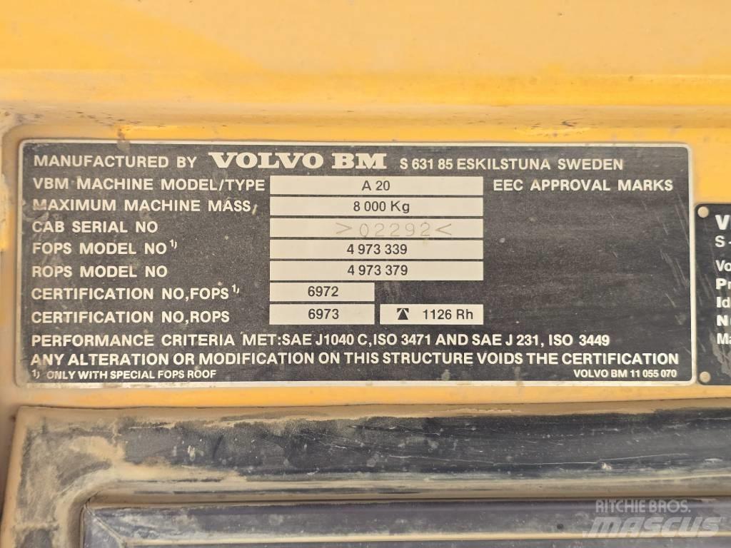 Volvo BM A 20 Vyklápěcí dempry