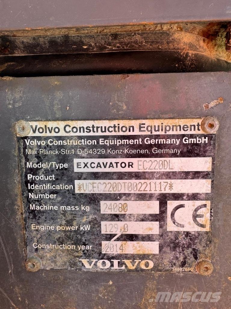 Volvo EC 220 DL Pásová rýpadla