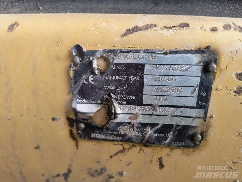 Komatsu 210 LC Pásová rýpadla