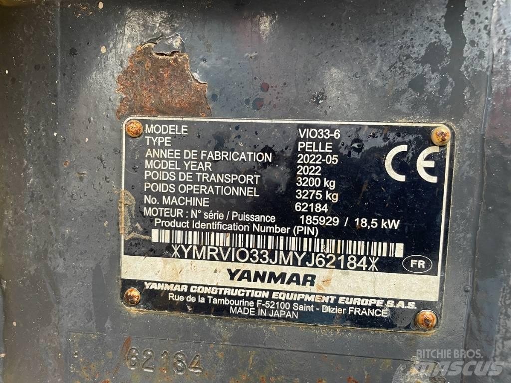 Yanmar Vio 33 U Mini rýpadla < 7t