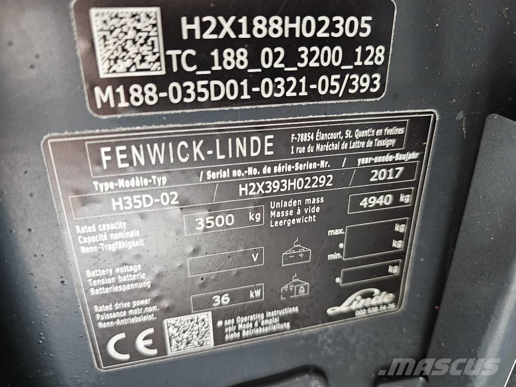 Linde H35D-02 Dieselové vozíky