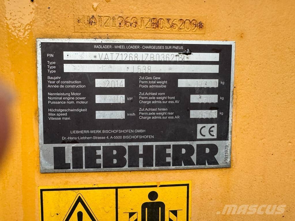Liebherr L 538 Kolové nakladače