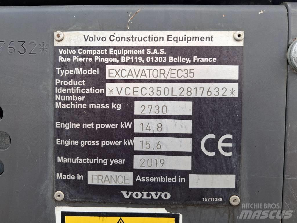 Volvo EC 35 Mini rýpadla < 7t