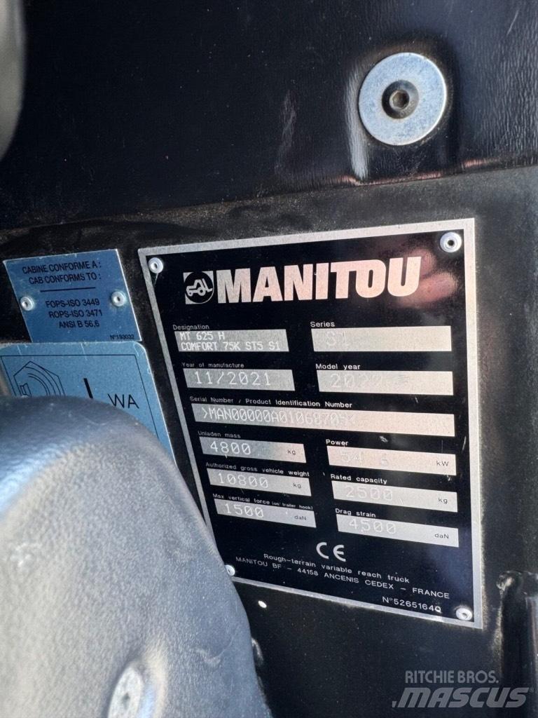Manitou MT625H Teleskopické manipulátory