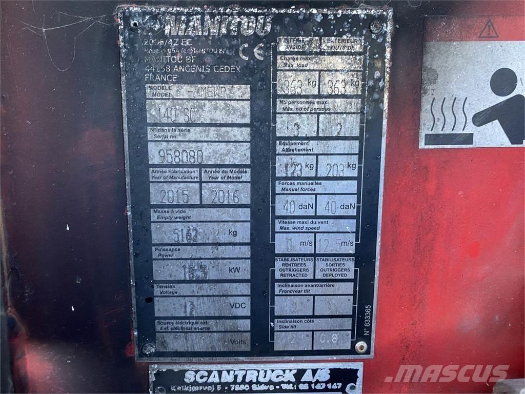 Manitou 140SC Nůžková zvedací plošina