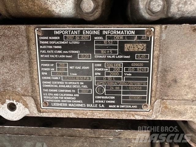 Liebherr D 936 L A6 Motory