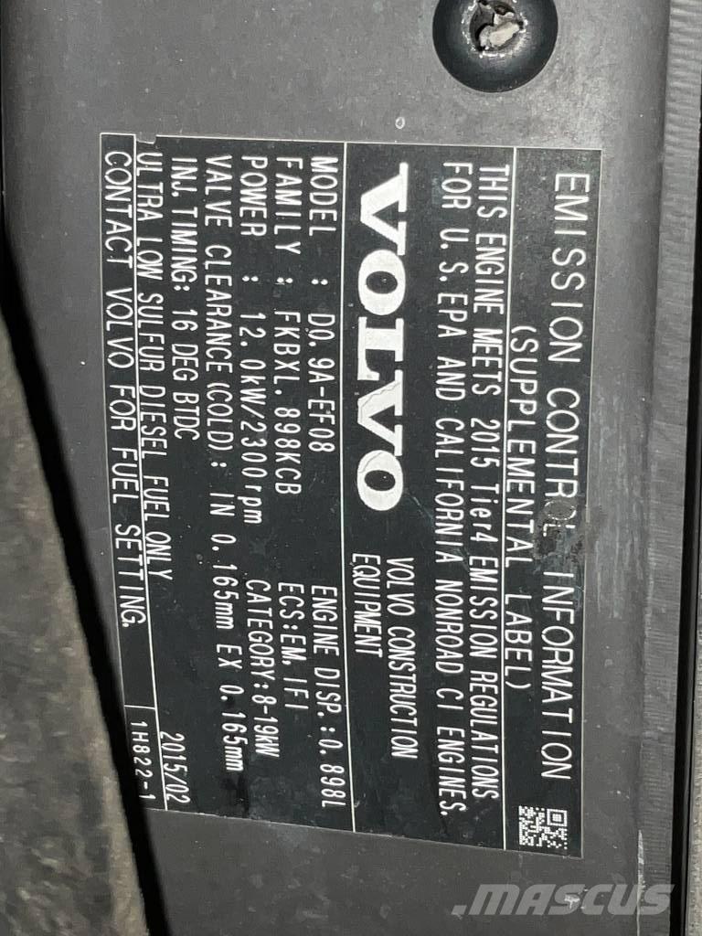 Volvo EC 15 D Mini rýpadla < 7t