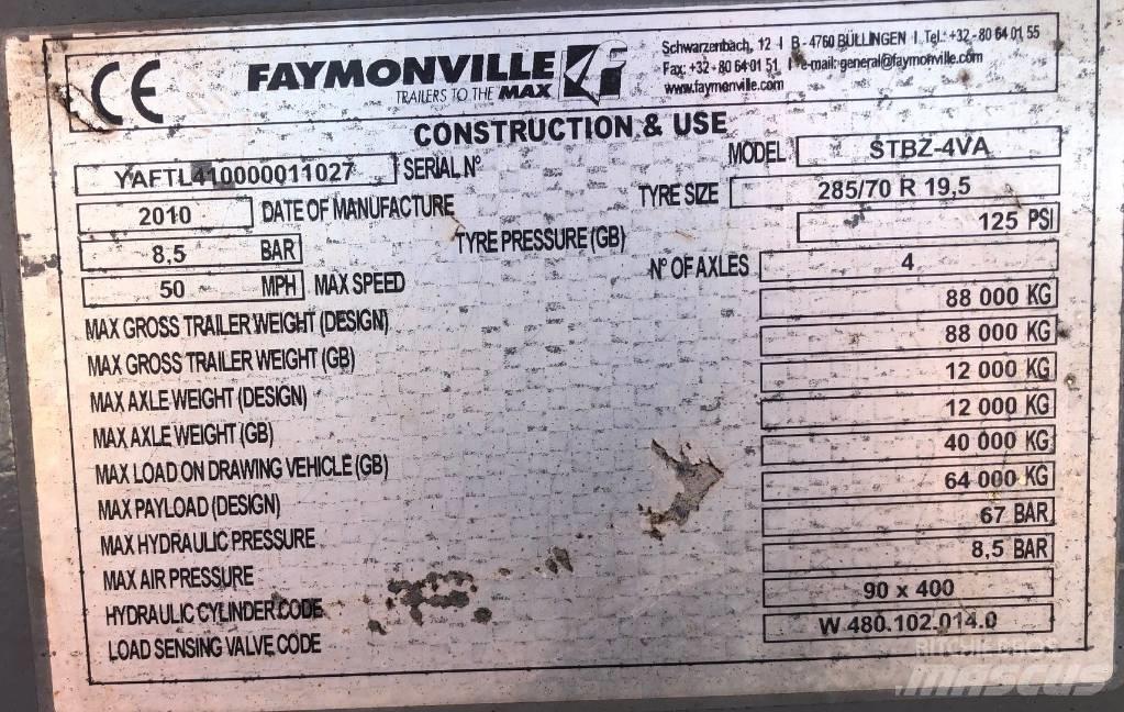 Faymonville STBZ-4VA Podvalníky