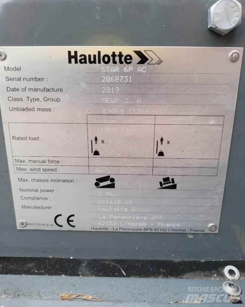 Haulotte Star 6 P Teleskopické plošiny